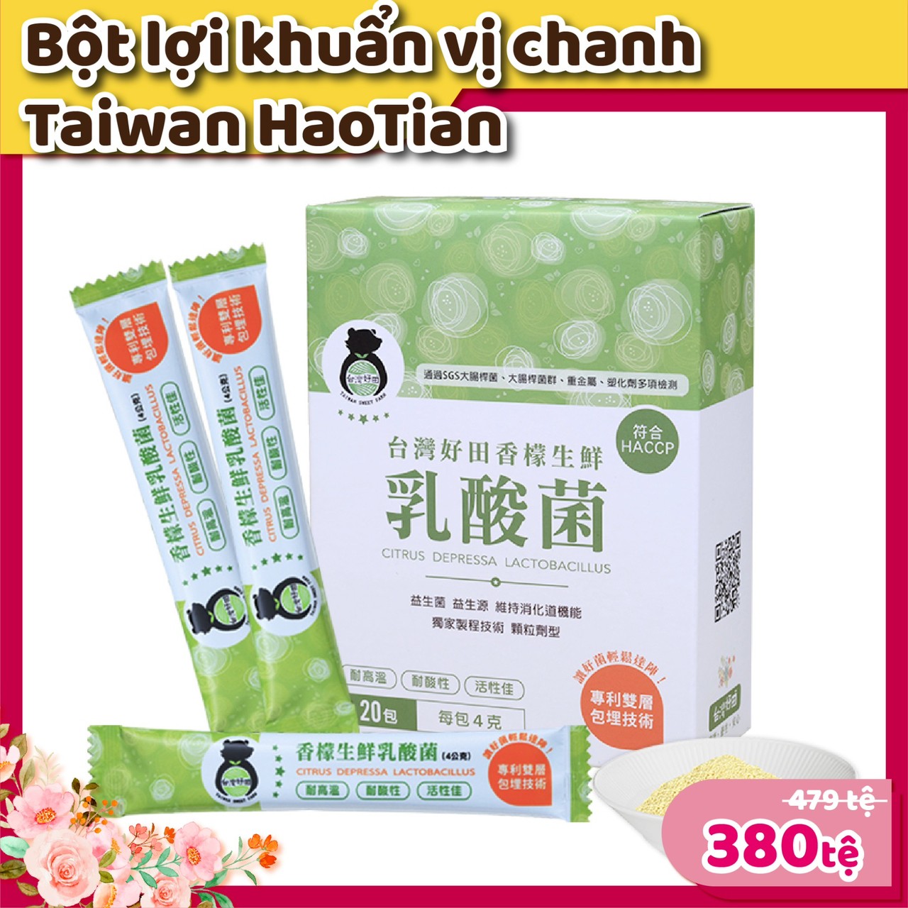 Lactobacillus chanh thơm tươi Taiwan HaoTian