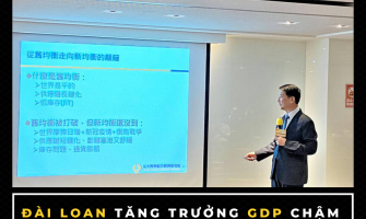 Đài Loan tăng trưởng GDP chậm xuống còn 3,4%