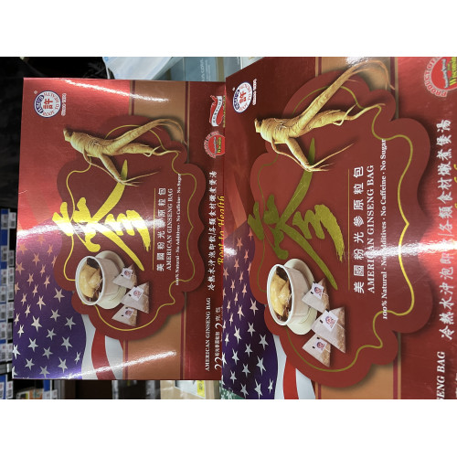 Túi nhân sâm nguyên chất - Nhân sâm HSU's của Mỹ (Hồng Sâm) (1 hộp lớn và 1 hộp nhỏ, tổng cộng có 34 túi) Túi nhân sâm nguyên chất - Nhân sâm HSU's của Mỹ (Hồng Sâm) (1 hộp lớn và 1 hộp nhỏ, tổng cộng có 34 túi)