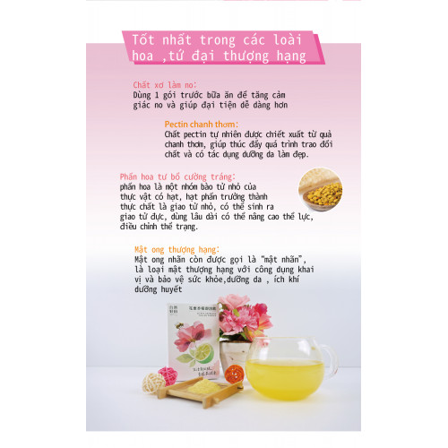 Trà chanh thơm mật ong hoà tan Trà chanh thơm mật ong hoà tan