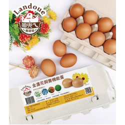 Trứng gà lutein (10 quả x 4 hộp)- Bộ hộp quà giao hàng tận nhà【Landoue egg】