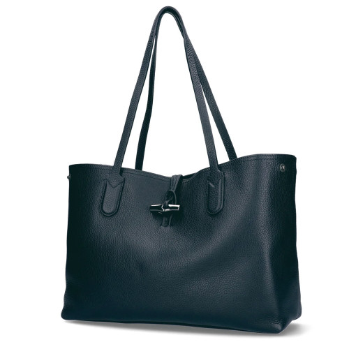 Túi xách, ba lô đeo vai size lớn LONGCHAMP ROSEAU màu xanh, tay cầm dài Túi xách, ba lô đeo vai size lớn LONGCHAMP ROSEAU màu xanh, tay cầm dài