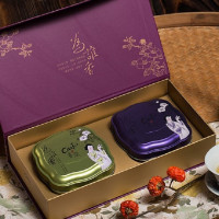 Hộp quà tặng trà - Hương Thơm Vì Ai (Combo trà Ôlong Sijichun 150Gr và kẹo trà Văn Sơn Bao Chủng 100Gr) - ChaTei